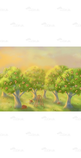 Tło fotograficzne N_17  wiosna, drzewo, jabłoń, jabłka, sad
